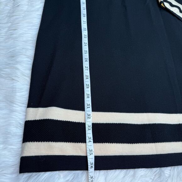 Lilly Pulitzer Connie Merino Wool Sweater Dress Black Size M Long Sleeve Classic - Picture 11 of 16